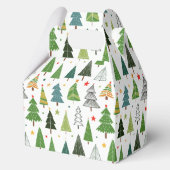 Retro-Bäume Geschenkschachtel (Vorderseite)