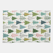 Retro-Bäume Geschirrtuch (Horizontal)