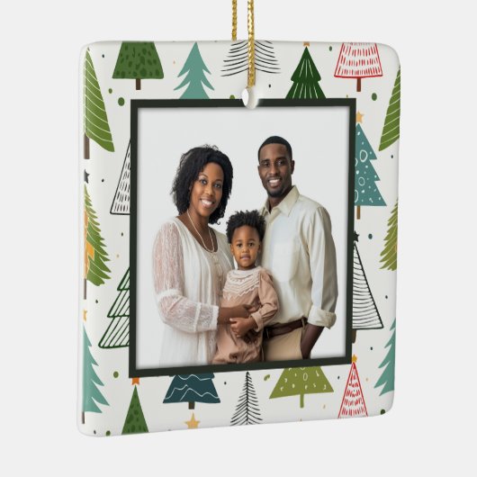 Retro-Bäume Keramikornament (Rechts)