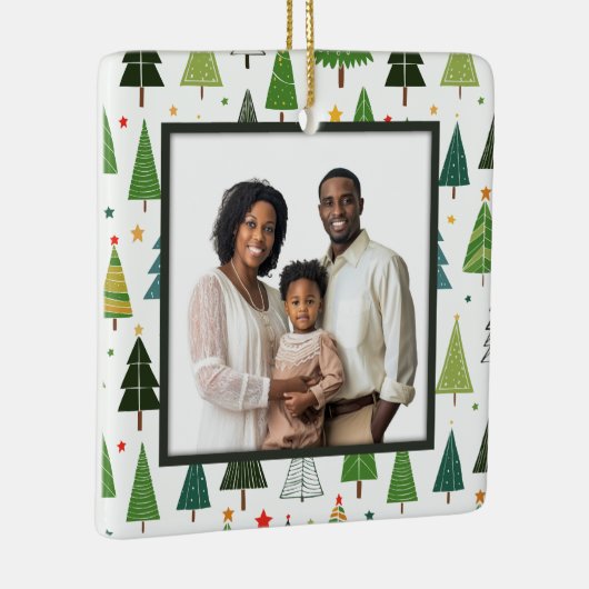 Retro-Bäume Keramikornament (Rechts)