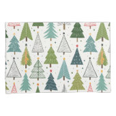 Retro-Bäume Kissenbezug (Vorderseite-Rechts)