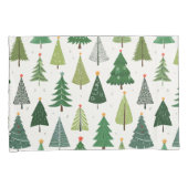 Retro-Bäume Kissenbezug (Vorderseite-Rechts)