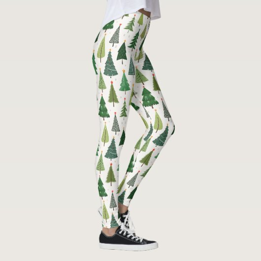 Retro-Bäume Leggings (Rechts)