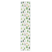 Retro-Bäume Mittelgroßer Tischläufer (Vorderseite)