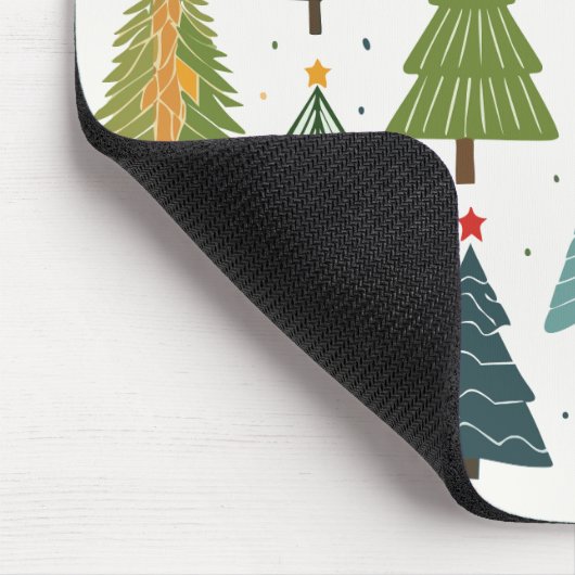 Retro-Bäume Mousepad (Ecke)