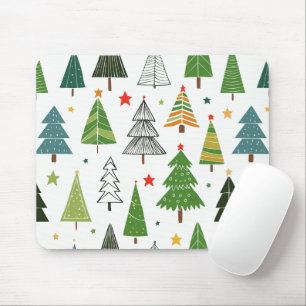 Retro-Bäume Mousepad