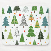Retro-Bäume Mousepad (Vorne)