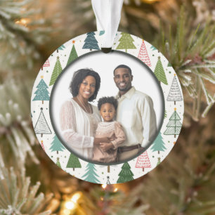 Retro-Bäume Ornament