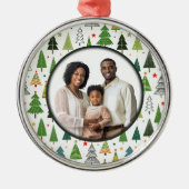 Retro-Bäume Ornament Aus Metall (Vorne)