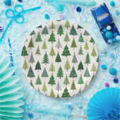 Retro-Bäume Pappteller (Party)