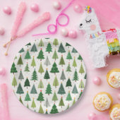 Retro-Bäume Pappteller (Party)