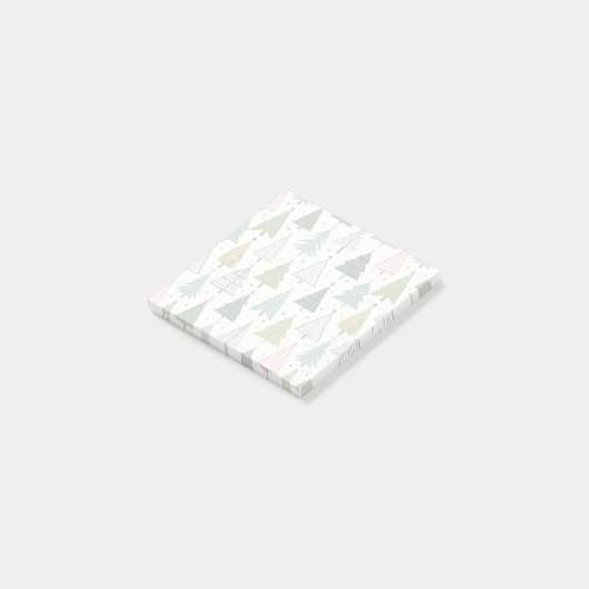 Retro-Bäume Post-it Klebezettel (angewinkelt)