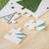 Retro-Bäume Puzzle (Seite)