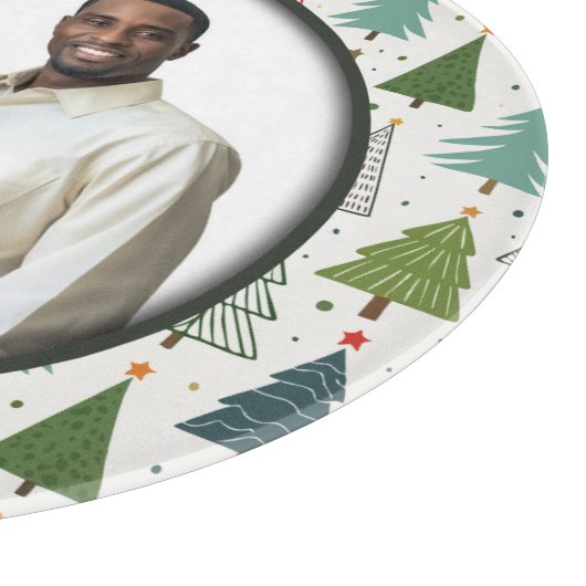 Retro-Bäume Schneidebrett (Ecke)