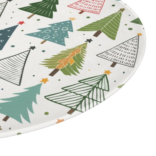 Retro-Bäume Schneidebrett (Ecke)