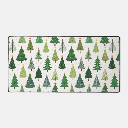 Retro-Bäume Schreibtischunterlage (Vorderseite)