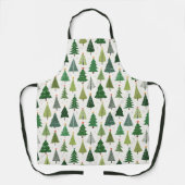 Retro-Bäume Schürze (Vorderseite)