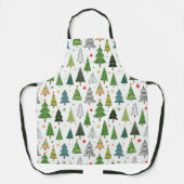 Retro-Bäume Schürze (Vorderseite)