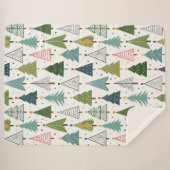 Retro-Bäume Sherpadecke (Vorderseite (Horizontal))