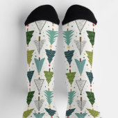 Retro-Bäume Socken (Oben)