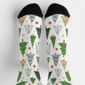 Retro-Bäume Socken (Oben)