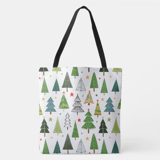 Retro-Bäume Tasche (Vorderseite)