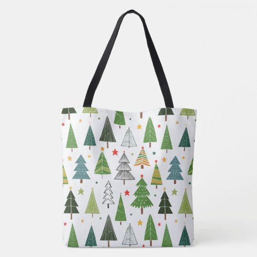 Retro-Bäume Tasche (Rückseite)