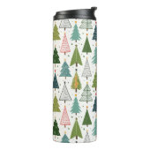 Retro-Bäume Thermosbecher (Nach links gedreht)