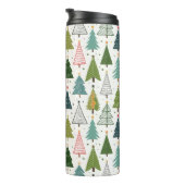 Retro-Bäume Thermosbecher (Nach rechts gedreht)