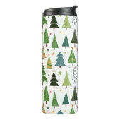 Retro-Bäume Thermosbecher (Nach links gedreht)