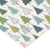 Retro-Bäume Tischdecke (Schrägansicht)