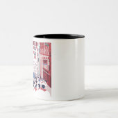 Retro Bayonne Zweifarbige Tasse (Mittel)
