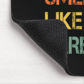 Retro Bbq Echte Männer Riechen Nach Barbecuerauch Mousepad (Ecke)