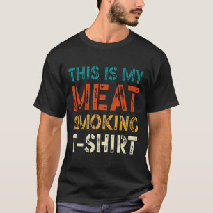 Retro-BBQ-Räuchergerät Vintage-US-Flagge Das ist m T-Shirt