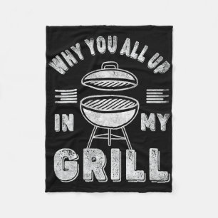 Retro-BBQ-Räuchergerät Vintage Warum seid ihr alle Fleecedecke