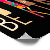 Retro be Kind Hand Sign Language ASL Puzzle Autism Poster (Ecke)