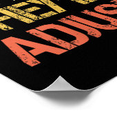 Retro Be You They'll Adjust Motivational Mental He Poster (Ecke)