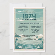 Retro Beach 1974 50 Jahre High School Wiedersehen