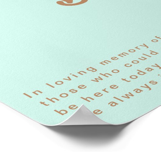 Retro Beach | Aqua This Candle Burns Poster (Ecke)