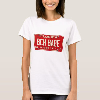 Retro Beach Babe 1969 | FL Nummernschild Grafik T-Shirt