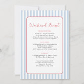 Retro Beach Bacheloretto Einladung (Rückseite)