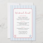 Retro Beach Bacheloretto Einladung (Rückseite)