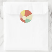 Retro Beach Ball Sticker (Tasche)