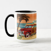 Retro Beach Camper + Klassische Tasse (Links)
