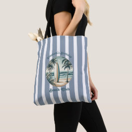 Retro Beach Club Geburtstag gestreiftes Party Tasche