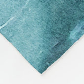 Retro Beach - Coastal Ocean Aquamarin Blue Waterco Fleecedecke (Ecke)