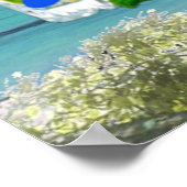 Retro Beach Cocktails  Poster (Ecke)