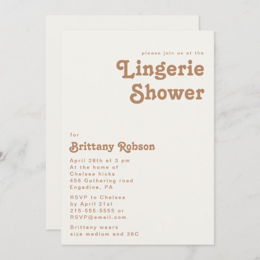 Retro Beach | Einladung von Elfenbeindusche (Vorne/Hinten)