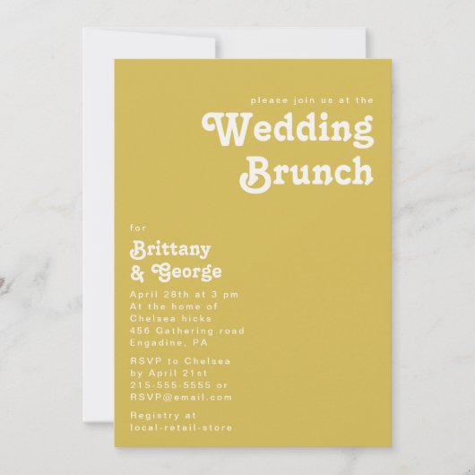 Retro Beach | Einladung zur Goldhochzeit (Vorderseite)