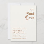 Retro Beach | Elfenbeinkühe Extravagante Hochzeit Einladung (Vorderseite)